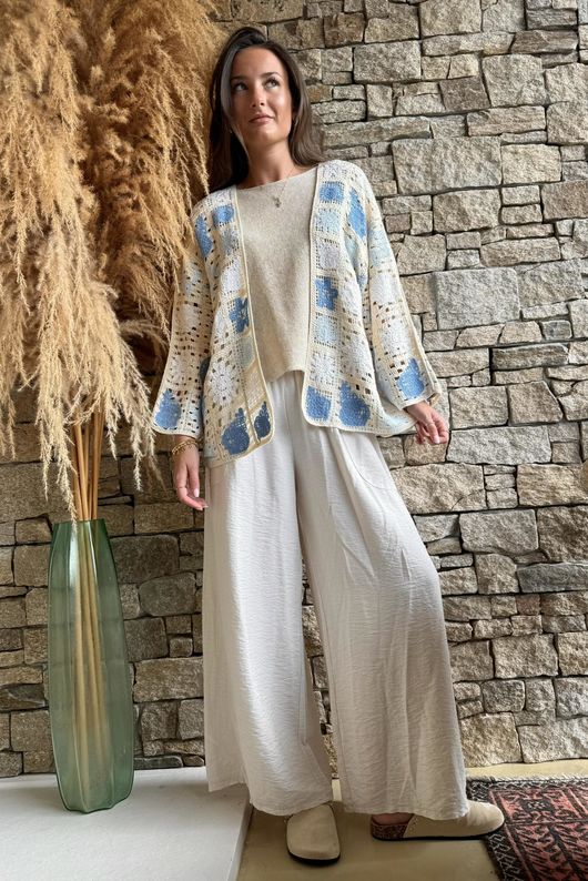 Esme Cardigan Soft Cobalt